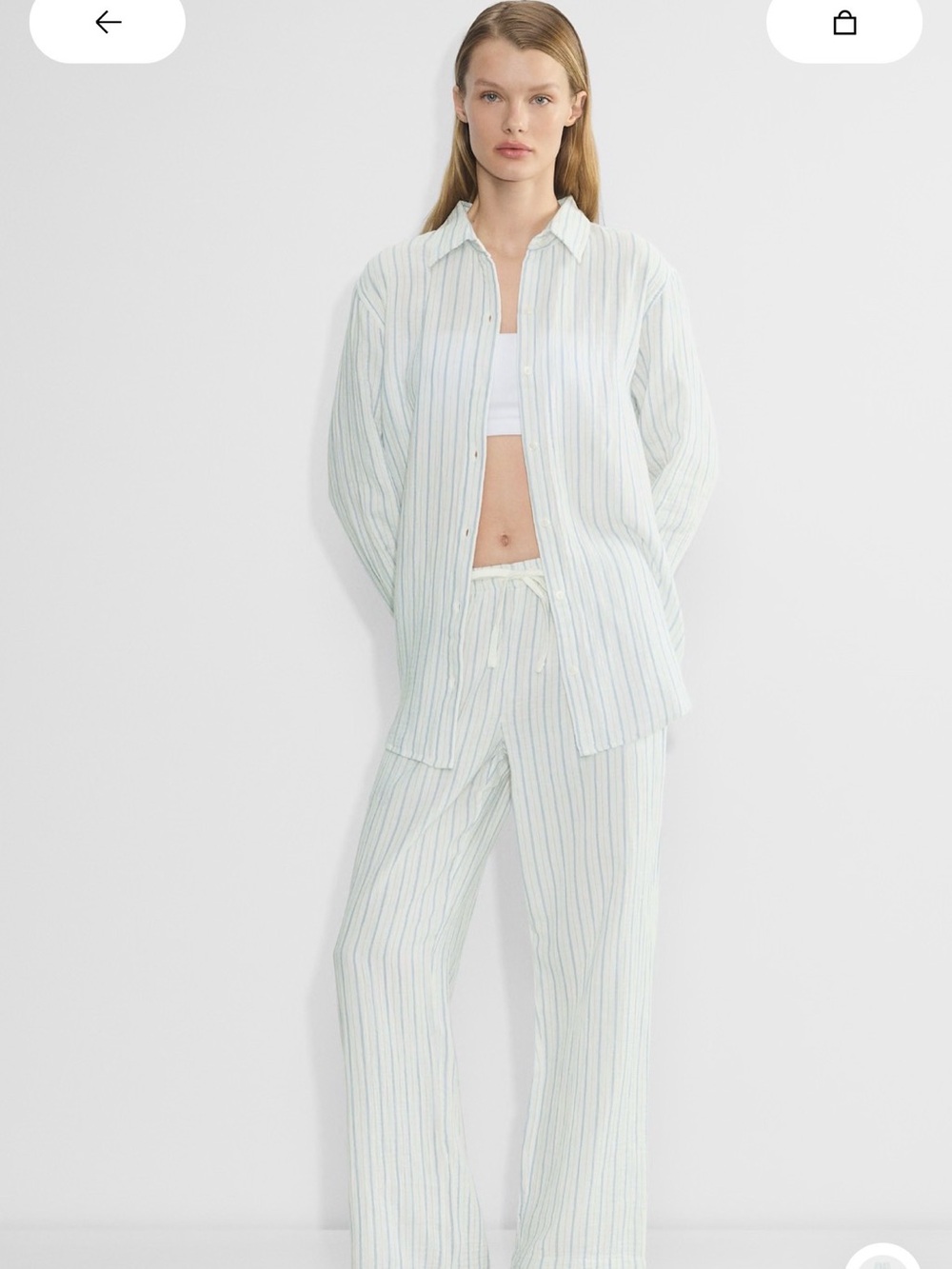 Aritzia Little Moon Sail Striped Set